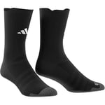 adidas Unisex Football Cushioned Performance Crew Socks, black/white, 6.5-8