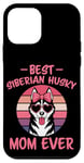 Coque pour iPhone 12 mini Meilleure maman husky sibérienne de tous les temps