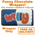 SILLY FUNNY NOVELTY BIRTHDAY VALENTINES PRESENT IDEA GIFT CHOCOLATE BAR WRAPPER