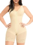 YIANNA Body Sculptant Femme Gainant Ventre Plat Combinaison Gainante Gaine Amincissante Invisible Shapwear Bodysuit Fajas Colombianas Beige 3XL 7275