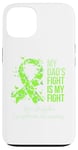 Coque pour iPhone 13 My Father's Fight Is My Fight Non-Hodgkin Lymphoma Sensibilisation au Lymphoma