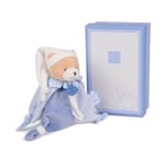 Doudou attache sucette Ours Petit Chou Doudou et Compagnie Bleu 17 cm