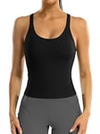 ATTRACO Sport Vest for Women Fit Yoga Vest Gym Tops with Built in Bras