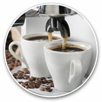 2 x Vinyl Stickers 25cm - Coffee Machine Cafe Restaurant Cool Gift #21371