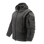 (xxL-Gray)Huomaa, että nimikkeemme alkavat värillä ja koolla. Jos tarvitset eri väriä tai kokoa, ilmoita haluamasi väri tai koko. Tactical fleecetakki Military Uniform Soft Shell Casual hupullinen takki Miesten lämpöarmeijan vaatteet