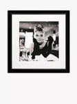 Brookpace Lascelles Audrey Hepburn 'Breakfast at Tiffany's' Framed Print & Mount, 46 x 46cm, Black/White