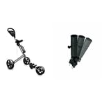 Longridge Three Wheel Tri-Cart Golf Trolley & Umbrella Holder