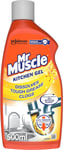 Mr Muscle Kitchen Drain Unblocker & Cleaner Gel, Dissolves Clogs, Works 3X Bette