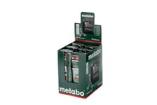 Metabo Sacoche à roulettes avec forets / burins SDS-Plus Pro 4, set de 10 pcs - 631690000