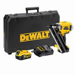 DEWALT - Cloueur de charpente 18V - cloueur sans fil avec coffret - 2 batteries et chargeur - tir continu ou séquentiel - DCN692P2-QW