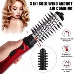 3in1 Hot Air Styler and Rotating Hair Dryer Brush Hair Straightener Curler Comb