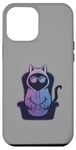 Coque pour iPhone 15 Pro Max Funny Gamer Cat Cool Jeu vidéo Kitty Funny Gaming Cat Meme