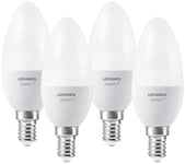 LEDVANCE Smart+ LED, ZigBee Lampe mit E14 Sockel, warmweiß, dimmbar, Direkt kompatibel mit Echo Plus und Echo Show (2. Gen.), Kompatibel mit Philips Hue Bridge, 4er Pack