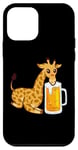 Coque pour iPhone 12 mini Girafe Bière amusante Amoureux de girafe – Girafe drôle