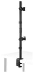 Kensington Vertical Stacking Dual Monitor Arm - Black