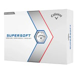 1 Dozen Callaway Supersoft Golf Balls, White, NEW