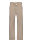 Lindbergh Elastic Waist Corduroy Pants Beige