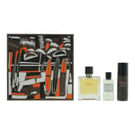 Hermes Mens Terre D' Eau de Parfum 75ml, Shaving Foam 50ml + Aftershave Lotion 40ml Gift Set - NA - One Size