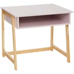 Bureau enfant maternelle bois rose