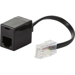 Voltman - Adaptateur RJ45 (mâle) vers RJ11 (femelle) - noir - Dio