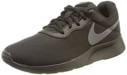 Nike Femme Tanjun Refine Sneaker, Black/Cool Grey-Volt-Flat Pewter, 38 EU