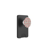 Happy Xmas Stockings Mistletoe Pattern For Blessed Christmas PopSockets PopWallet for MagSafe