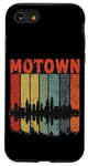 Coque pour iPhone SE (2020) / 7 / 8 Motown Vintage Inspired Detroit City Skyline 50s 60s 70s