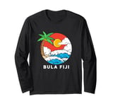 Retro Vintage Fiji Island Summer Vacation Bula Fiji Long Sleeve T-Shirt