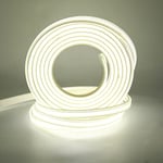 XUNATA COB Bandes à LED 220V, 280Leds/m IP65 étanche Super Lumineux Bandeau LED Flexible pour armoire, cuisine, maison, chambre à coucher, décoration intérieure DIY (Blanc, 3M)