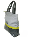 LACOSTE TOTE SHOULDER BAG Vertical Zipped Vintage L58 Pique Chic 2 Grey NEW