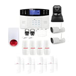 Alarme Maison sans Fil GSM et 3 caméras WiFi kit ip3