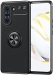 Coque De Telephone Pour Huawei Nova 10 (6.67"" Inches),Silicone Avec Support De Bague Support De Voiture Magnetique-Le Noir