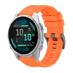 Garmin Fenix 8 AMOLED 43mm Klockarmband i silikon - Orange