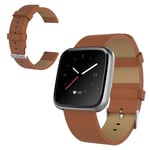 Fitbit Blaze / Versa Lite / Versa cowhide leather watch band - Brown