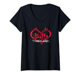 Womens Buffy the Vampire Slayer Gothic Heart V-Neck T-Shirt