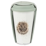 Wrendale WNLI78753-XW Travel Mug (Hedgehog), Porcelain Multi Coloured, 9.5 x 9.5 x 15 cm