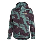 adidas Men's Camo Rain Jacket, mens, Rain Jacket, FT9917, Nobprp, XL