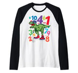 Maths Day Costume With Numbers On Idea For Kids Maths Number Raglan Baseball Tee