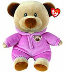 Ty - Peluche, Bébé Ours en Peluche avec Pyjama Rose, Doux Bonhomme Ours Velouté, Peluche Conçu pour Les Bébés 28 cm, 32044