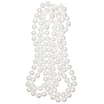 Long Collier De Perles Artificielles Blanche Accessoire Pour Costume De Flapper Girl 1920s