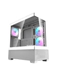 Darkflash Computer case DS900 AIR (white) + 6 ARGB Fans - Kabinet - Miditower - Hvid