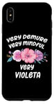 iPhone XS Max Violeta Personalized Very Demure Very Mindful Violeta Name Case