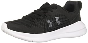 Under Armour Women's Ua W Essential Road Running Shoe, Black / White / Black, 6.5 UK