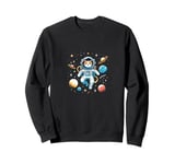 Astronaut Cat Sweet Cat stuff Casual Kitty Wear vibes S22 Sweatshirt