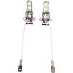 Choyclit - 2x H3 5050 Blanc 9 smd led Xénon DC12V Auto Voiture Antibrouillard Lampe led Ampoules 6500K