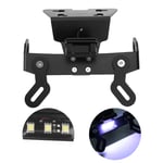 Short License Plate Bracket W/LED Light  Eliminators Fits For