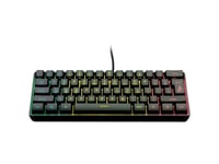 Surefire Kingpin X1, 60% Rgb Us Keyboard, For Gaming, Wired (Usb), Black