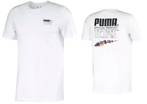 Puma x Mens Tetris Short Sleeve White T-shirt 597138 02 - Size Small