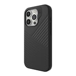 ZAGG Denali – Coque de téléphone à Clipser pour iPhone 15 Pro – Protection Contre Les Chutes (5 m), Coque texturée Double Couche pour iPhone 15, Design antidérapant, Coque de téléphone MagSafe, Noir