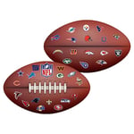 Character World Official NFL National Football League Shaped Cushion, Super Soft Reversible 2 Sided, Oval Football Design Pillow, Perfect for the Bedroom or on the Sofa,Multi,40cm x 28cm